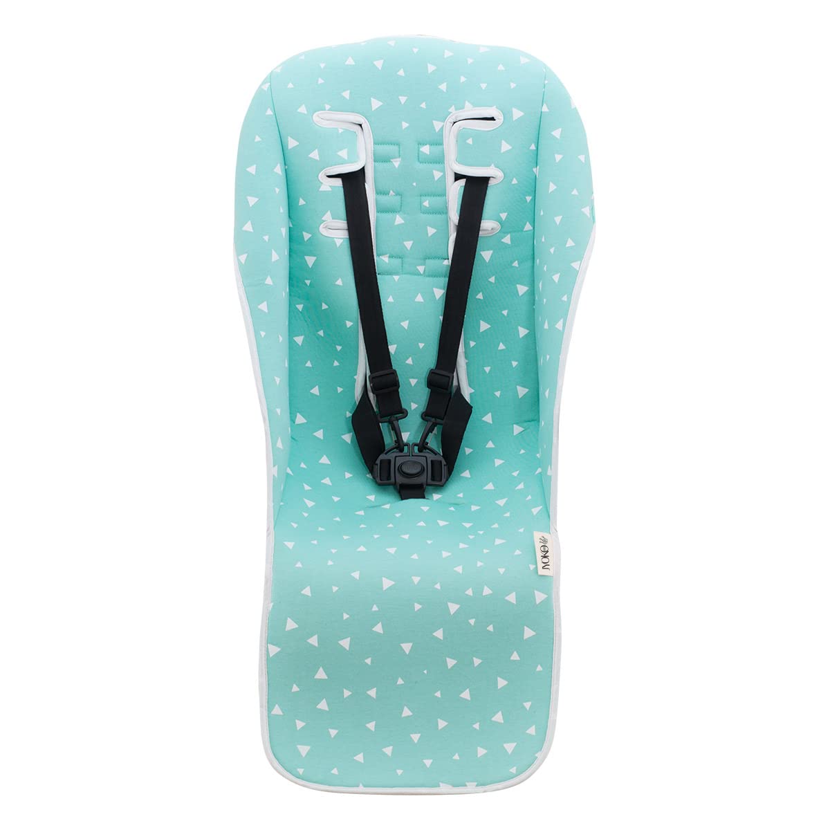 JYOKO KIDS Universal 100% cotton pram liner for stroller compatible with UPPABABY Vista and Cruz (Mint Sparkles)