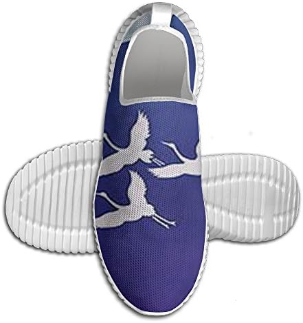 Cool Japanese Crane Printed Men's Running Shoes Lightweight Trainer Shoes 90s Gym Sneakers Christmas Gifts For High School Boys