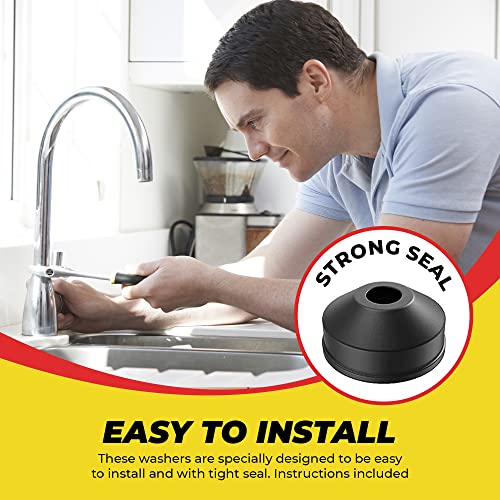 Flat and Beveled Faucet Washers and Brass Bibb Screws Assortment, 48