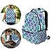ZZKKO Colorful Mermaid Scale Boys Girls School Computer Backpacks Book Bag Travel Hiking Camping Daypack