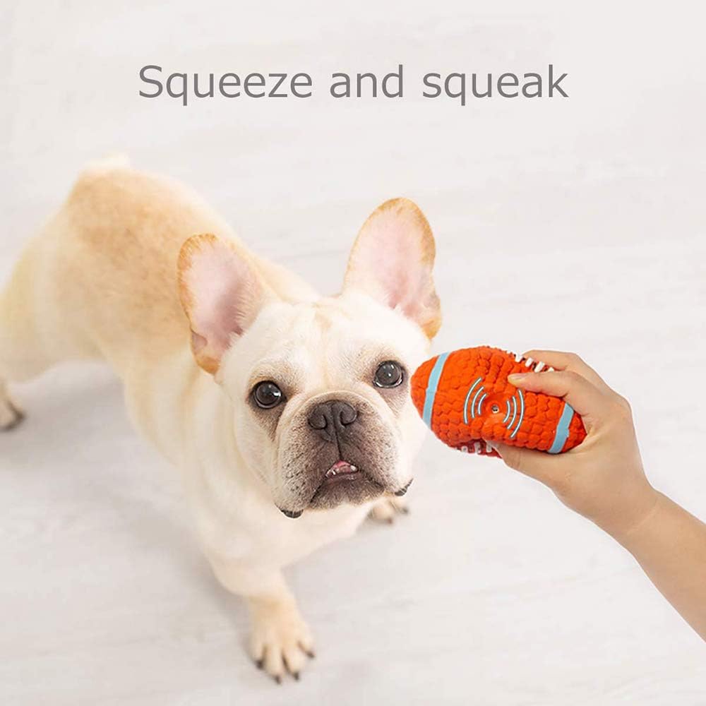 LYINBO Rubber Ball for Dog Pet Squeaky Toys, Dog Rugby Ball - Image 4