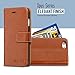 iPhone 6, 6s Wallet Case | Slim Folio Flip Faux Leather Cover with Cash and Credit Card Slots | Durable and Lightweight with Kickstand | Strong Magnetic Closure | 2 Free Bonuses | Brown