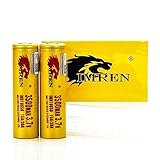 2 Imren 18650 3500MAH 15/30A FT IMR 3.7V authentic original flat top high drain battery batteries by V Force