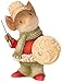 Enesco Heart Mouse with Button Shield Figurine, 1.3-Inch