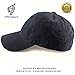 100% Cotton Baseball Cap Unisex Plain Hat with Adjustable Velcro