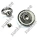 SUNKEE (2-pack) Salvage Magnet,62 Pounds Magnetic Hook , Round Base Magnet Fastener with Eyebolt Chrome Plate ,1.65