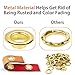 Outgeek Grommet Kit 1/2 inch, 100 Sets Metal Eyelets Ring Grommet Setting Tool Kit with 3PCS Setting Tools for Tarp Tent Canopy Awning Folder Covers Canvas Repairs （1/2 Inch Inside Diameter）