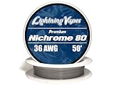 Genuine Lightning Vapes ® 36 AWG Nichrome 80 Wire 25' 50' 100' 250' 500' 1000' (50')