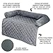 Couch Cover for Dogs - 35x35 Pet Furniture Protector with Memory Foam Neck Bolster, Quilted Fabric, and Water-Resistant Base Layer by PETMAKER (Gray)