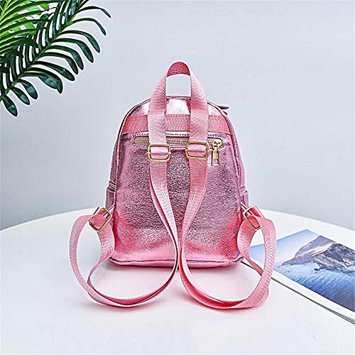 Unicorn Backpack Leather Rainbow Bag with Unicorn Eye Mask & Necklaces (Pink Set 1)