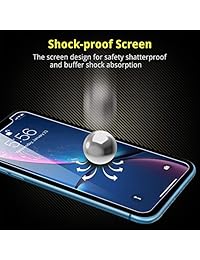 UNBREAKcable - Protector de pantalla para iPhone XR (3 unidades) - Cristal templado de dureza 9H para iPhone XR, sin burbujas, a prueba de golpes, marco de instalación gratuito, compatible con carcasas, soporte táctil 3D