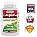 Best Naturals L-Arginine 500mg 250 Capsules - Pharmaceutical Grade L Arginine supplement promotes nitric oxide synthesis