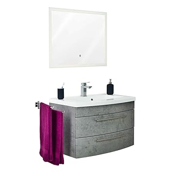 Badezimmer Set Betonoptik