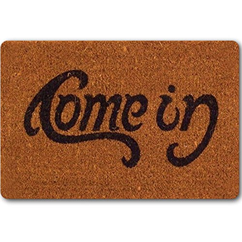 JTENGYAO “Come in” Funny Doormat Entrance Rug Non Slip Mat Shoe Scraper Doormat,Bedroom Kitchen Sofa Rugs Bathroom Mat Durable,Indoor/Outdoor Rug-15.7 x 23.6 Inch