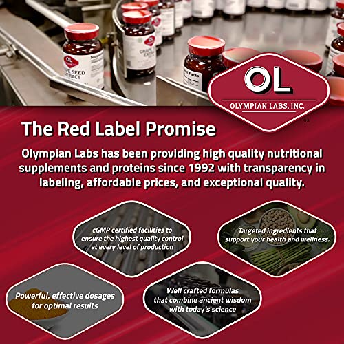 Olympian Labs Complete Prebiotic and Probiotic Supplement - 25 Billion Live Shelf Stable Cultures - 30 Vegetarian Capsules, Helps Restore The Natural Balance Within The Digestive Tract.