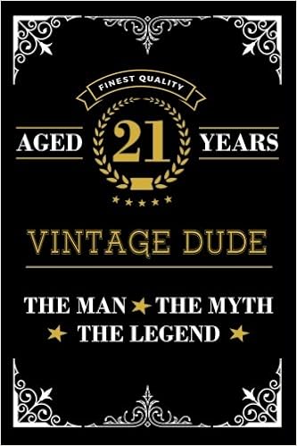 Aged 21 Years Vintage Dude The Man The Myth The Legend Lined