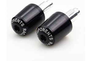 7/8" Motorcycle Bar Ends Universal Motorcycle Handlebar Plugs End Caps - 2Pcs Grip Ends, Fit with Yamaha YZF R1 R3 R6 R7 R125