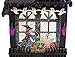 Light Up Haunted Witch House Snow Glitter Globe with LED Light, 10 Inches