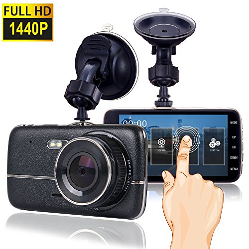 Dash Cam, Car Dash Camera for cars Vehicle Full HD 1440P Touch Screen, Dashboard Camera Car Video Recorder ,Wide Angle 170Â° Lens (1)
