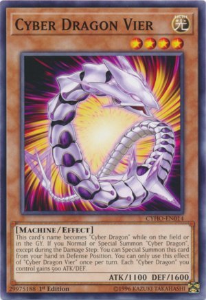 Yu-Gi-Oh! - Cyber Dragon Vier - CYHO-EN014 - Common - 1st Edition - Cybernetic Horizon