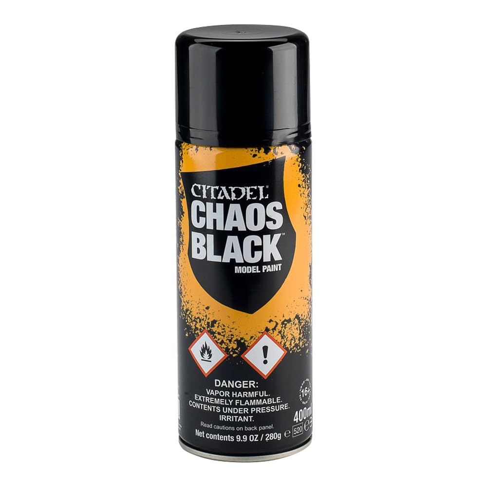 Citadel Chaos Model Spray Paint, Black, 9.9 Oz