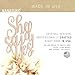 NANASUKO Engagement Party Cake Topper - She said Yes! - Double Sided Rose Gold Glitter - Premium quality Made in USA