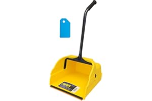 TRIPLENET PRICING Debris Dustpan with Handle, Jumbo Debris Pan, Trash Collection for Industrial/Professional Cleaning 495