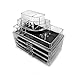 Sorbus Acrylic Cosmetics Makeup and Jewelry Storage Case Display- Includes Round Top Storage with 3 Large Drawers
