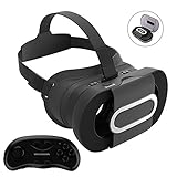 Folded pocket 3D VR Glasses, XIAOKOA Portable 3D Virtual Reality Headset Glasses Game Box with VR Remote Adjust Video Movie for Apple iPhone 6 6S Plus 5S SE 5 Samsung Galaxy s5/s6/note4/note5