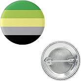 Scolisexual Pride Flag Pin 1.5” Round Circle Shape Metal Button Pin Badge Pinback 1.5 inch Pin 38 mm 3.8 cm