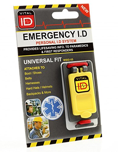 BeeSwift WSID05 Emergency ID Universal Fit Tag, Polycarbonate