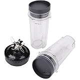 2 Pack Single Serve 16 oz Cup & Blender Blade Assembly Replacement Part Compatible with Ninja BL770 BL771 BL772 BL740 BL780 B