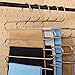 KINGSUPER Stainless Steel S-Type 5 Layers Pants Trousers Hanger Clothing Multi Layer Storage Space Saver (Trousers Hanger)