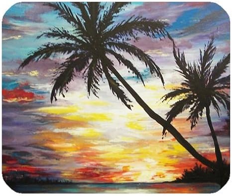 Sonnenuntergang Mit Palmen Malen