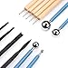 Meuxan AL051 13 Piece Ball Stylus Dotting Tools, Clay Pottery Modeling Set, Rock Painting Kit