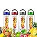 Sales-Fruit Infuser Sport Water Bottle BPA-Free Shatter-Proof Tritan Bottle Naturally Flavored Fruit Infused Water, Juice, Iced Tea, Lemonade 23 Oz-black