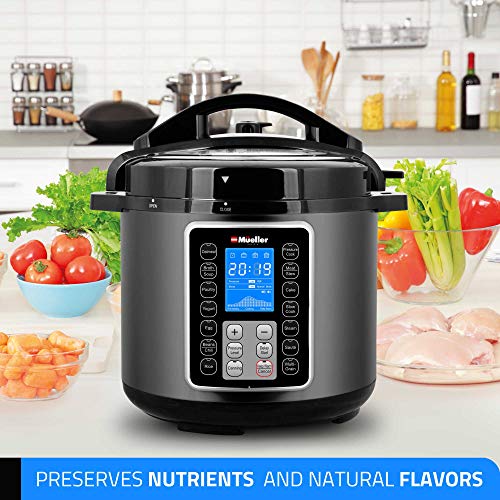 Mueller Pro Series 6Q Pressure Cooker Instant Crock 10 in 1 Pot with
