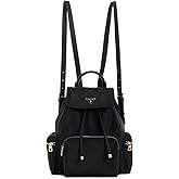 GUESS Womens Eco Gemma Backpack, Drawstring Flap, Black
