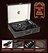 Record Player Portable Wirelessly LP Belt-Drive 3-Speed Turntable with Built in Stereo Speakers, Vintage Style Vinyl Record Playerthumb 4