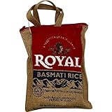 Royal Basmati Rice, 2 Pound Burlap Bag