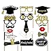Amosfun Graduation Photo Props Glitter Graduation Phtoto Booth Props 2020 Graduation Party Decorations