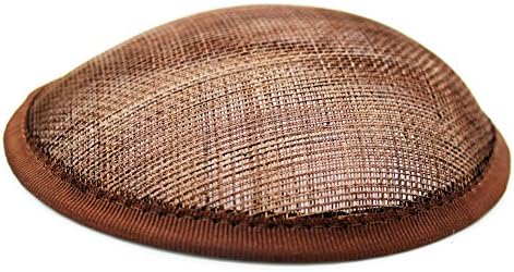 Brown - Round - Hat Base/Disk - Sinamay Straw - Fascinator - Hat Foundation - Form - Millinery