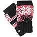 isotoner Women's Chunky Cable Knit Flip Top Convertible Gloves, Cold Weather