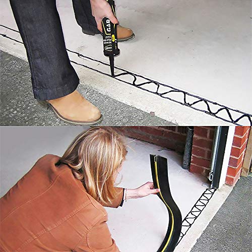 Universal Garage Door Bottom Threshold Seal DIY Weather Stripping,Weatherproof Floor Rubber