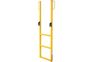 RIGCRAFTOR [Step Ladder] Truck Ladder Pro, High-Strength Aluminum, Anti-Slip Rungs, 3-Step Design, Flatbed & Drop Deck Traile