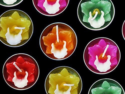 Cattleya Flower Tealight Candles 10 Pieces Per Pack.