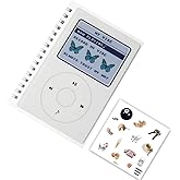 Cute Aesthetic Korean Daily Butterfly Study Planner + sticker sheet - 109 pages, Hard Cover Cool Preppy Kawaii stationery journal for school, academic, teens, women, girls