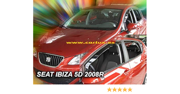 Car Lux AR03619 - Derivabrisas Deflectores de Viento Delanteros para Ibiza 6J 5 Puertas