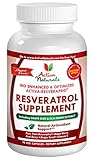 Activa Naturals Resveratrol Antioxidant Health Supplement with Herbal Vitamins & Minerals - 90 Veggie Capsules