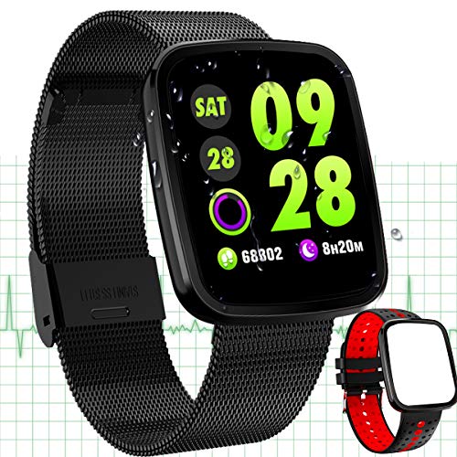 Fitness Tracker Watch for Men Women Kids-Waterproof Smart Watch with Heart Rate Blood Pressure Monit Fitness Tracker Watch for Men Women Kids-Waterproof Smart Watch with Heart Rate Blood Pressure Monit